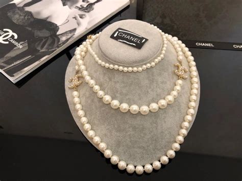 cheap replica chanel pearl necklace